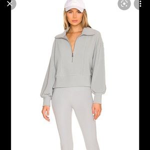 NWT Varley Ramona Half Zip in Quarry